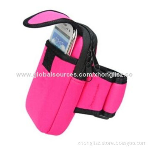 Neoprene fabric arm holder, it's convenient for sporting/personal organizer/OEM designs are welcome